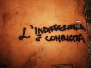Italy Graffiti Source image for L'Indifferenza e Complicita
